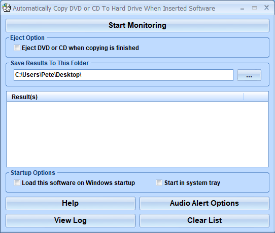 screenshot of automatically-copy-dvd