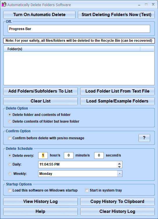 screenshot of automatically-delete-folders