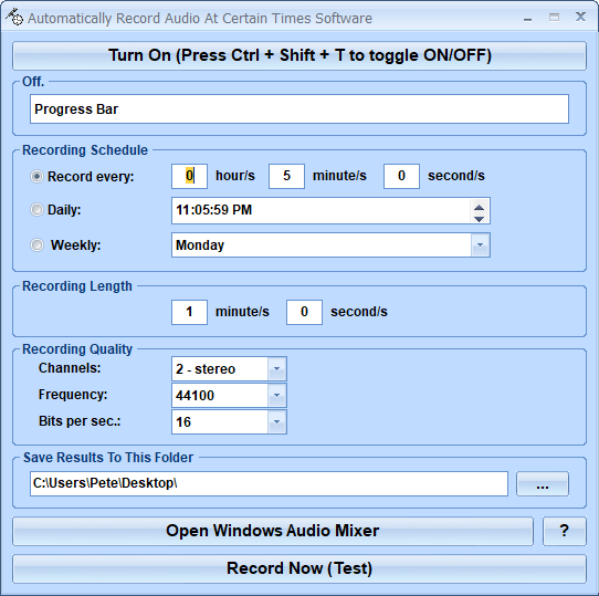 screenshot of auto-record-audio