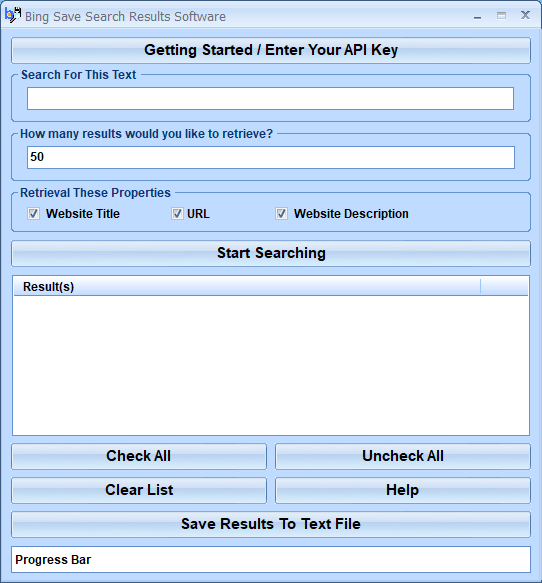 screenshot of bing-save-search-results-software