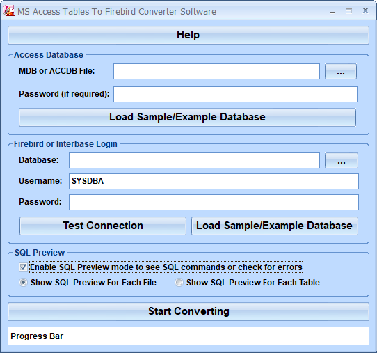 screenshot of access-to-firebird