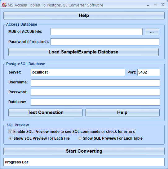 screenshot of access-to-postgresql