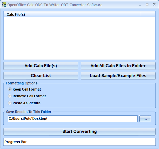screenshot of convert-calc-to-writer