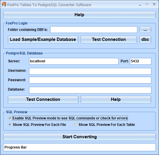 screenshot of foxpro-mssql