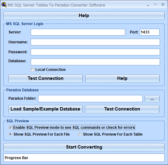 screenshot of ms-sql-to-paradox