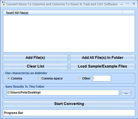 screenshot of convert-rows-to-columns