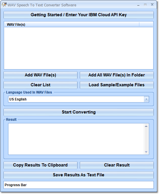 screenshot of wav-speech-to-text-converter