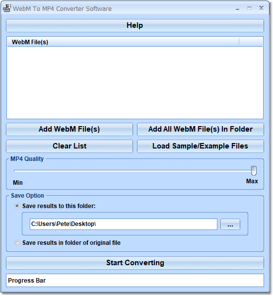 screenshot of webm-to-mp4