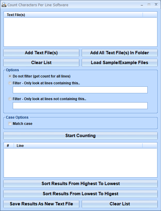 screenshot of count-characters-per-line-software