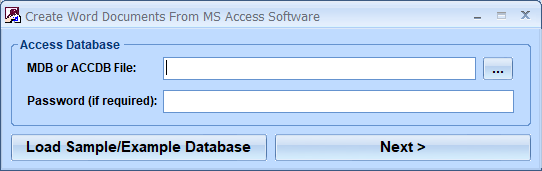 screenshot of create-word-from-access