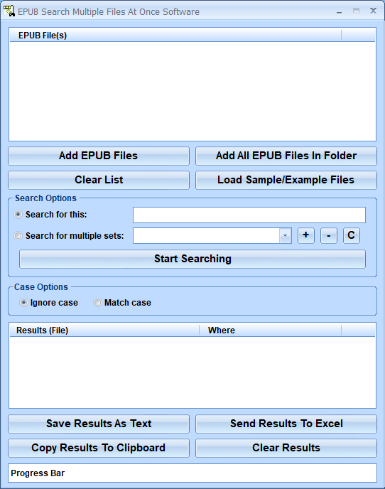 screenshot of epub-search-in-multiple-files-at-once-software