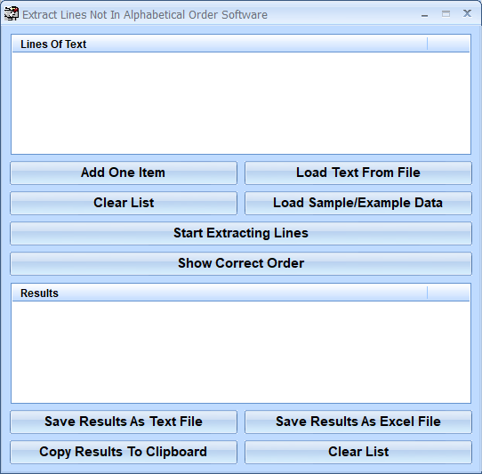 screenshot of extract-lines-not-in-alphabetical-order-software