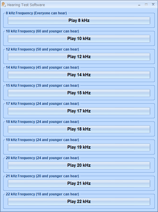screenshot of hearing-test