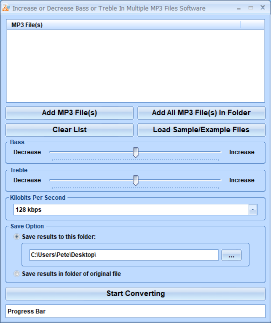 screenshot of mp3-increase-decrease-bass-treble