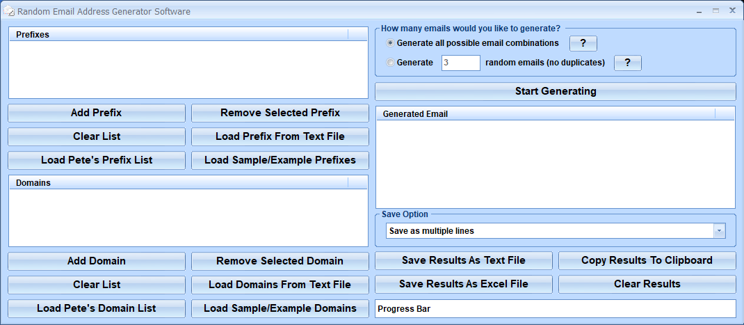 screenshot of random-email-generator