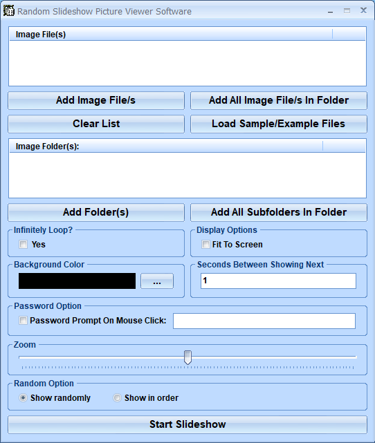 screenshot of random-slideshow-picture-viewer-software