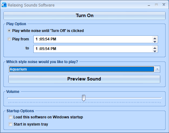 screenshot of relaxing-sound-maker
