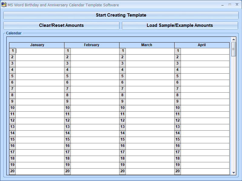 screenshot of ms-word-birthday-and-anniversary-calendar-template-software