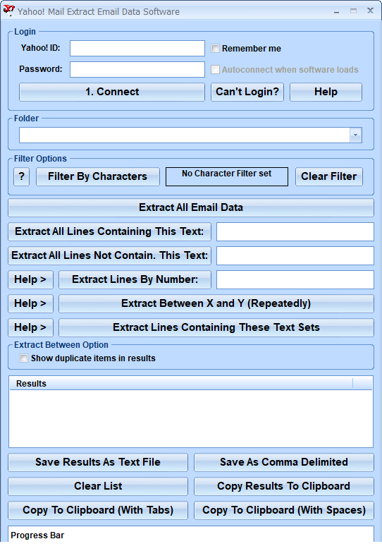 screenshot of yahoo!-mail-extract-email-data-software